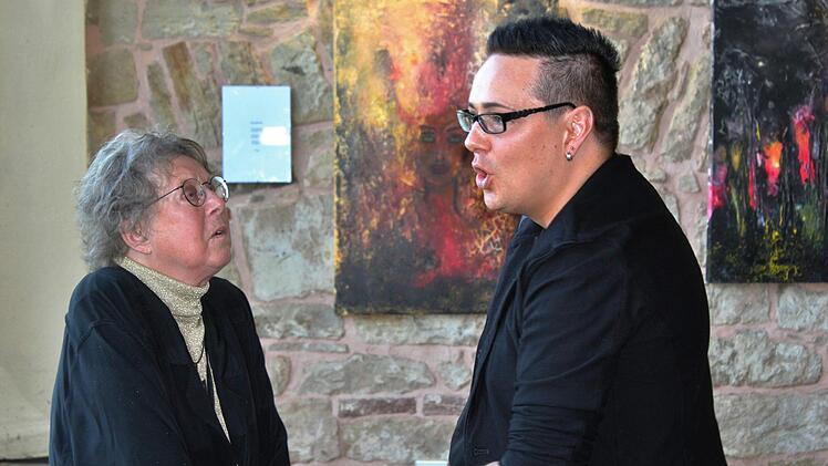 Dialog über bildende Kunst: Wiltrud Kuhfuss und Alexander Ruppert. Werner Vogel