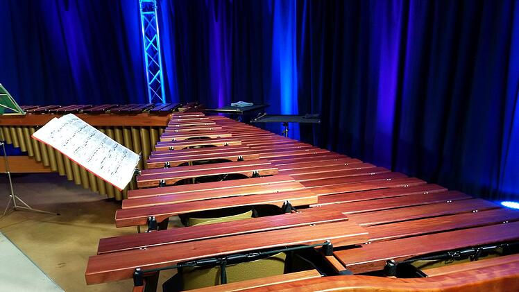 Das Marimba-Duo Katarzyna Mycka und Conrado Moya beeindruckte das Publikum in der "Kulutr.Werk.Stadt" in Neustadt bei seinem Konzert mit seiner Musikalität und seiner Virtuosität gleichermaßen.Foto: Jochen Berger