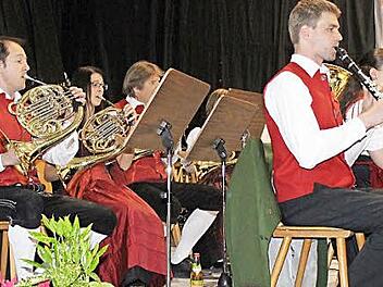 Der Hörner- und Klarinettensatz des symphonischen Orchesters  Foto: fra-press