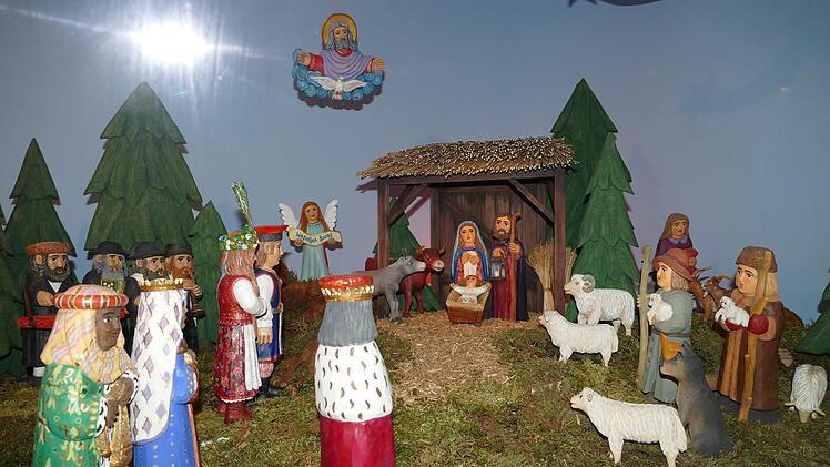 Auch eine Krippe aus Polen ist in der aktuellen Ausstellung der Bamberger Krippenfreunde zu sehen.    Foto: Marion Krüger-Hundrup