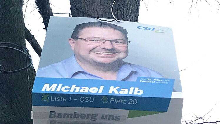 Ein Spruch auf einem Wahlplakat der Bamberger CSU hat f&uuml;r Aufregung gesorgt. Foto: Tobias Greifenberg