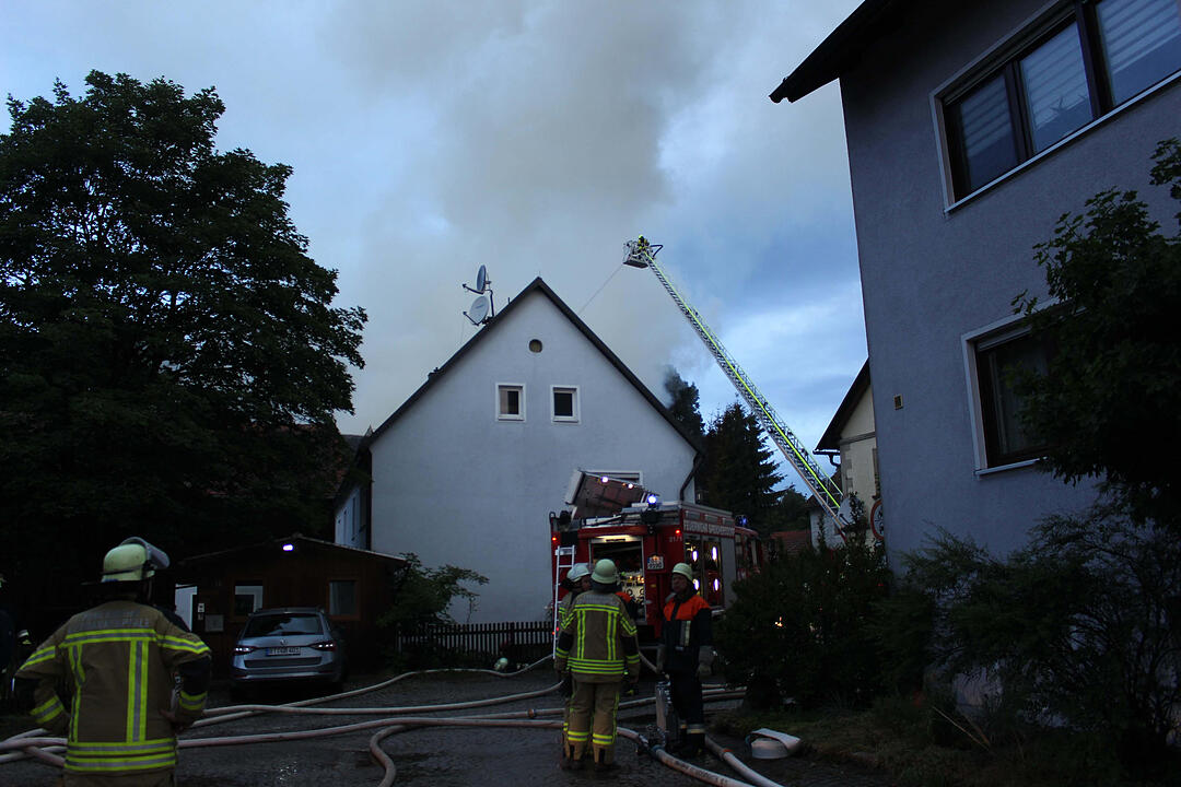 Scheunenbrand im Landkreis Bayreuth
