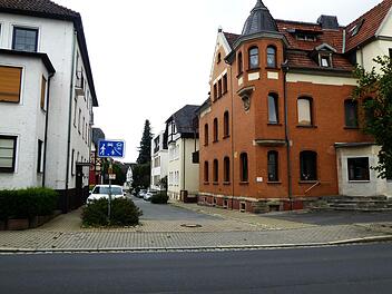 Blick in die Schellerstraße von der Bahnhofstraße