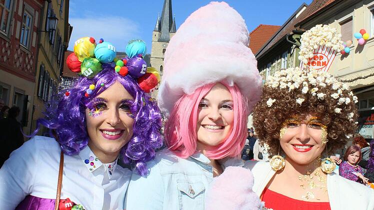 Die drei "Candy-Girls" aus Ebelsbach (von links): Elena, Melanie, Lena.