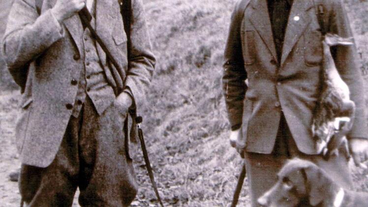 Friedrich Baur (links) war auch ein passionierter Jäger