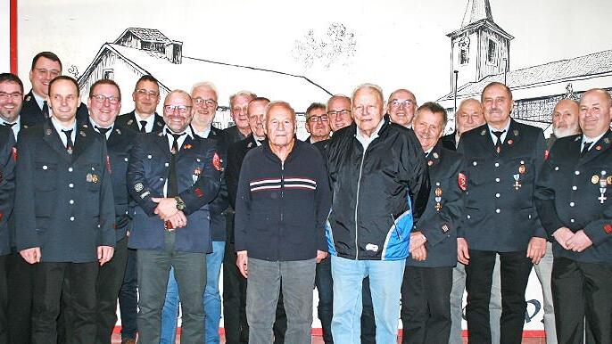 Die Freiwillige Feuerwehr in Lauter kann auf viele treue Mitglieder bauen.