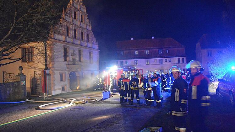 Feuer im Kloster Maria Bildhausen.  Foto: Hanns Friedrich
