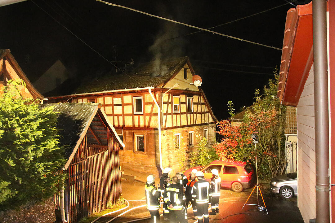 Großeinsatz in Autenhausen: 12 Feuerwehrmänner verletzt