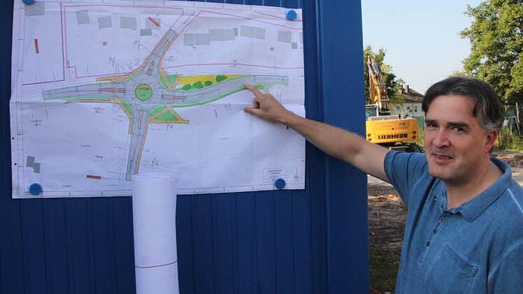 Zweiter Bürgermeister Harald Pascher hatte die Kreisel-Idee einst ins Gespräch gebracht.