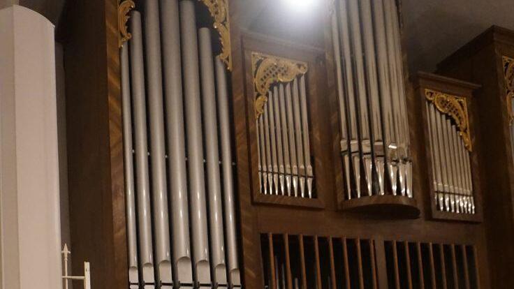 Der zwölfjährige Henning Schwarz begeisterte die Zuhörer mit seinem Können an der Orgel.  Foto: Tina Meier