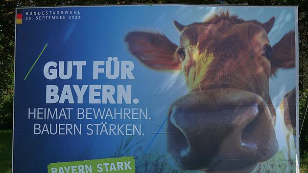 Das Wahlplakat der CSU