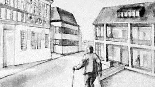 So stellt sich Familie von Hugo einmal den Mittelpunkt von Burgpreppach vor.  Repros: Gerhard Schmidt