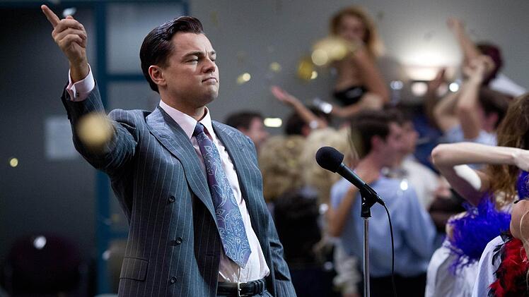 Leonardo Di Caprio als Börsenm akler Jordan Belfort in "The Wolf of Wall Street"Foto: Universal Pictures