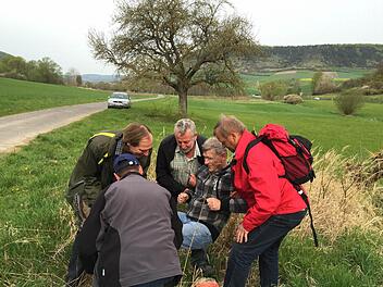 Neubürgermeister Alfred Gündling wurde beim Stauchen auf die Grenzen seiner Gemeinde hingewiesen.