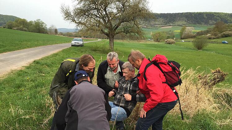 Neubürgermeister Alfred Gündling wurde beim Stauchen auf die Grenzen seiner Gemeinde hingewiesen.