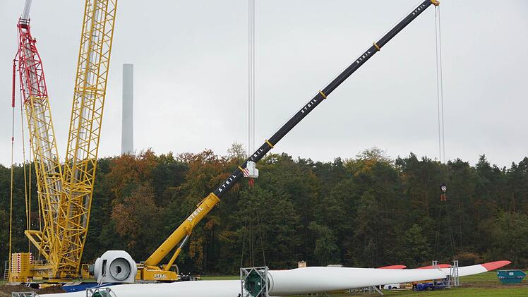 Nach Ramsthal im Jahr 2015 gibt es demnächst in Gauaschach die nächste Windkraft-Baustelle im Altlandkreis. Foto: Archiv/Arkadius Guzy