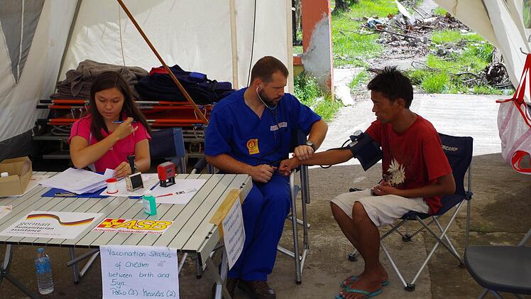 Sebastian Wetzels Einsatz auf den Philippinen.