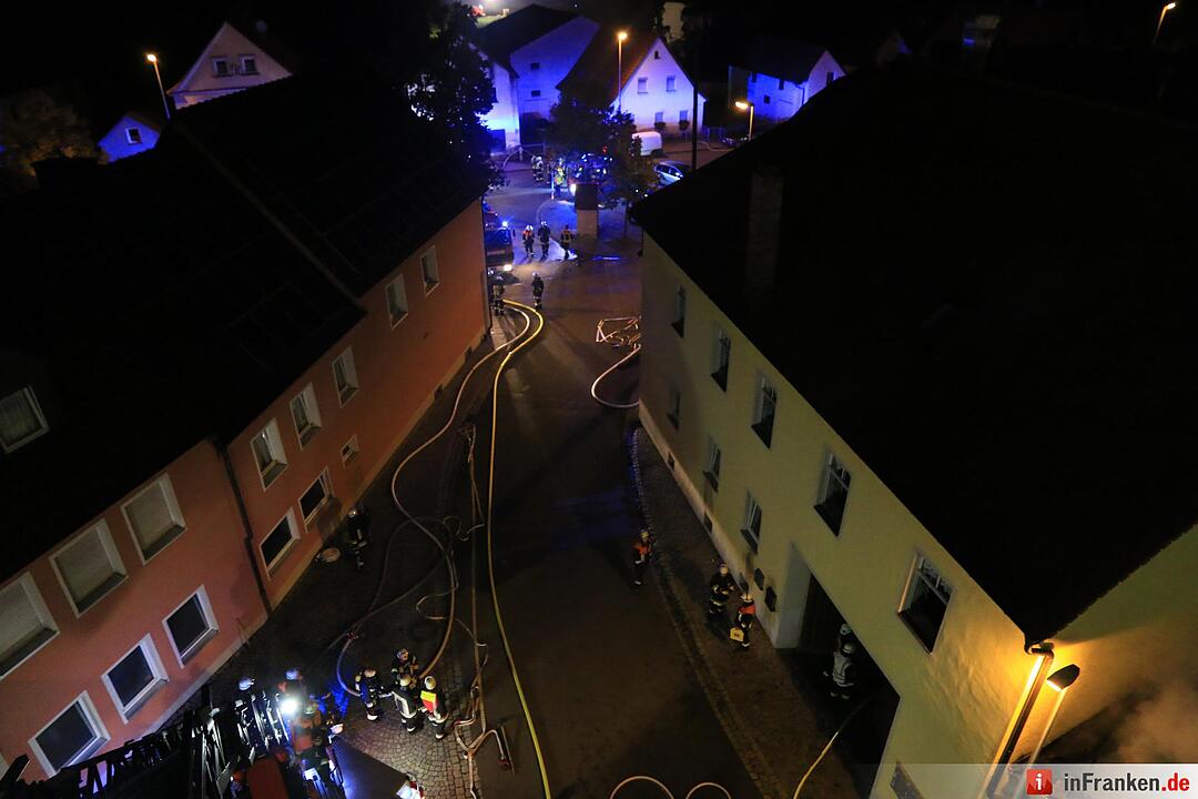 Scheune in Frensdorf brennt nieder