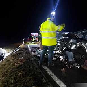 Frontalkollision zwischen Aub und Gabolshausen