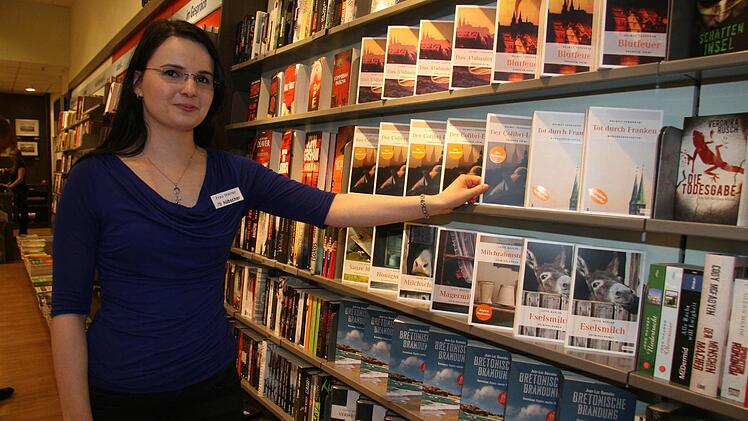 Bianca Steiner von der Buchhandlung Hübscher sagt: "Die Milch-Krimis verkaufen sich gut."