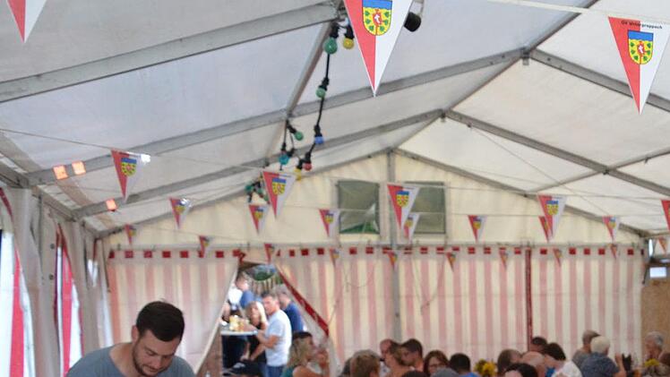 Im Festzelt  Foto: Jasmin Herbst