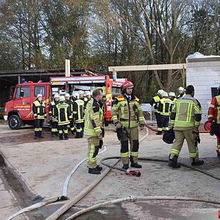 Hoher Sachden bei Brand in Biogasanlage in Buch am Forst