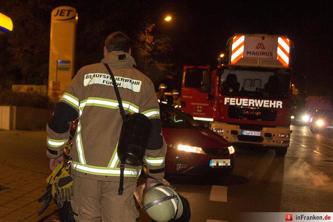 Abbruchhaus brennt in Fürth