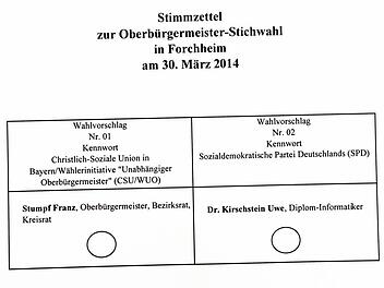Ein Kreuz genügt.  Foto: Hofbauer