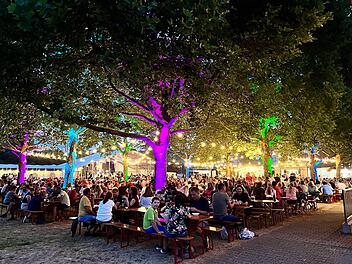 54. Weinfest in Obervolkach - mit Wein, Musik und Wunderkerzen