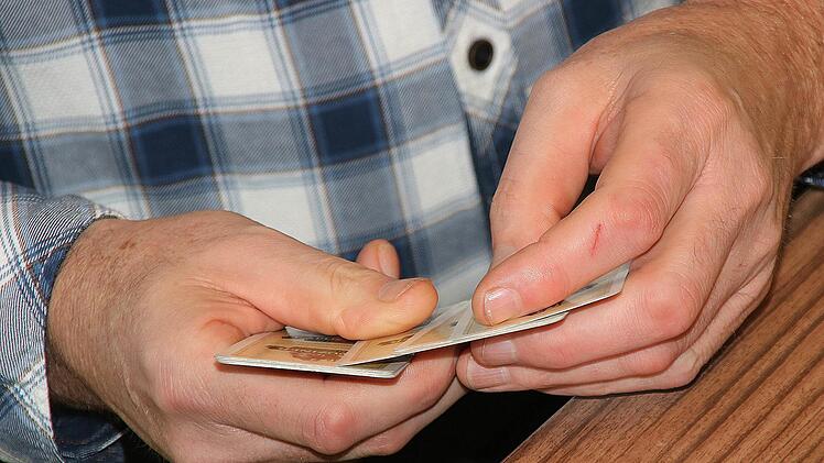 Eindrücke vom Schafkopf-Turnier in Münnerstadt. Dieter Britz