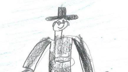 Peter Lachner gibt den Bob Dylan. Foto: privat, gemalt von Christian