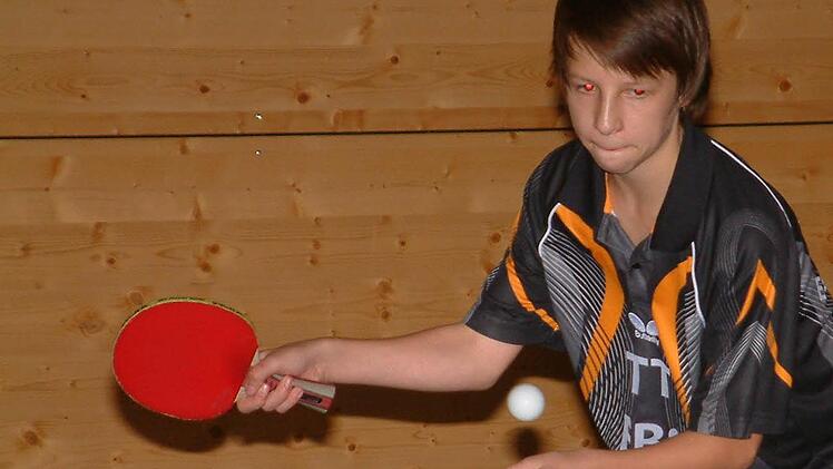 Hatten bei den A-Schülern im Endspiel das Nachsehen: Leon Schiebold vom TSV Ebermannstadt.