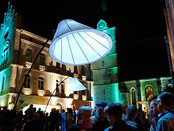 Der Melchior-Otto-Platz dürfte auch heuer zu einem wichtigen Punkt bei "Kronach leuchtet" werden. Doch diesmal zieht die Veranstaltung noch weitere Kreise. Foto: FT-Archiv