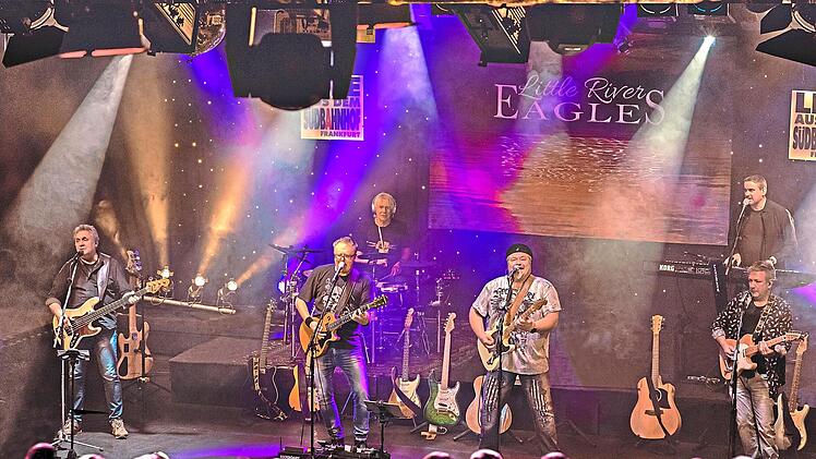 Rockige und gef&uuml;hlvolle Westcoast-Music steht bei den Little River Eagles im Programm. Andre Amberg