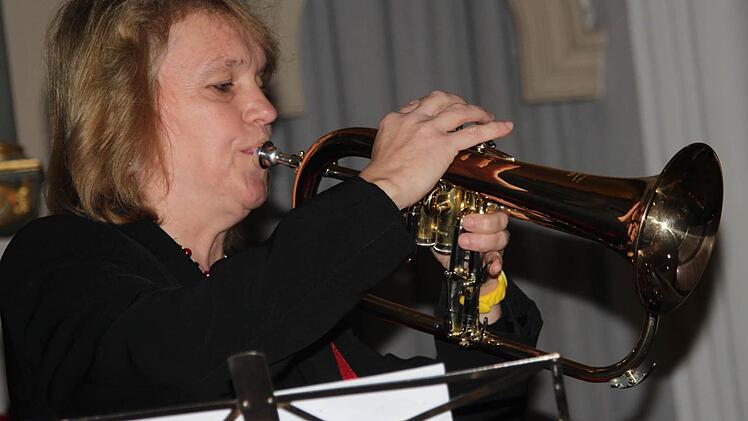 Annette Mytzka spielte das Flügelhorn.