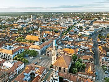 Blick &uuml;ber die barocke Planstadt Erlangen