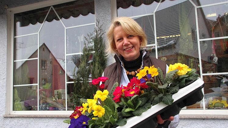 Die Frau Gärtnerin in Blumenladen