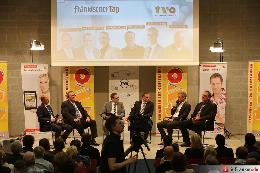 Podiumsdiskussion in Forchheim mit den OB- Kandidaten; Foto: Barbara Herbst
