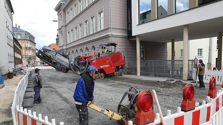 ... Grund  sind die Kanalarbeiten im Hinteren Graben.  Foto: Barbara Herbst