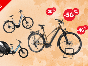 Cube E-Bikes im Herbst-Sale bei Rebike