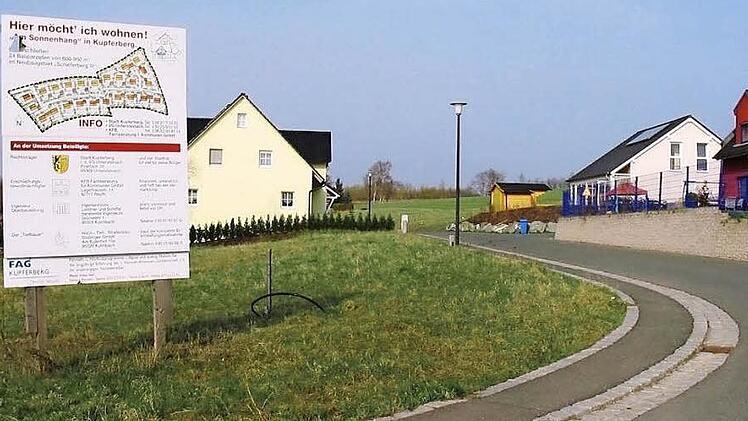 Nur noch drei Parzellen sind frei im Kupferberger Baugebiet "Am Sonnenhang". Foto: Archiv/ew