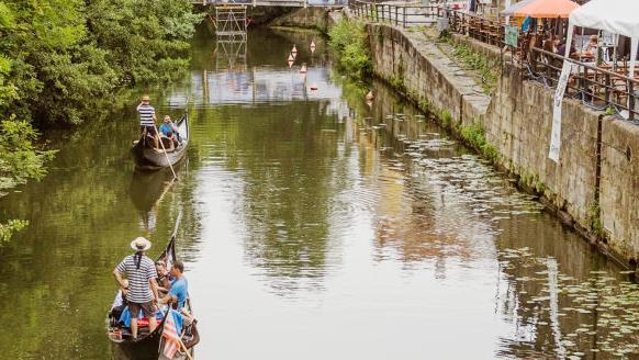 Gondelfahrt vor dem verwaisten Festgelände 2019  Foto: Sascha Feldt