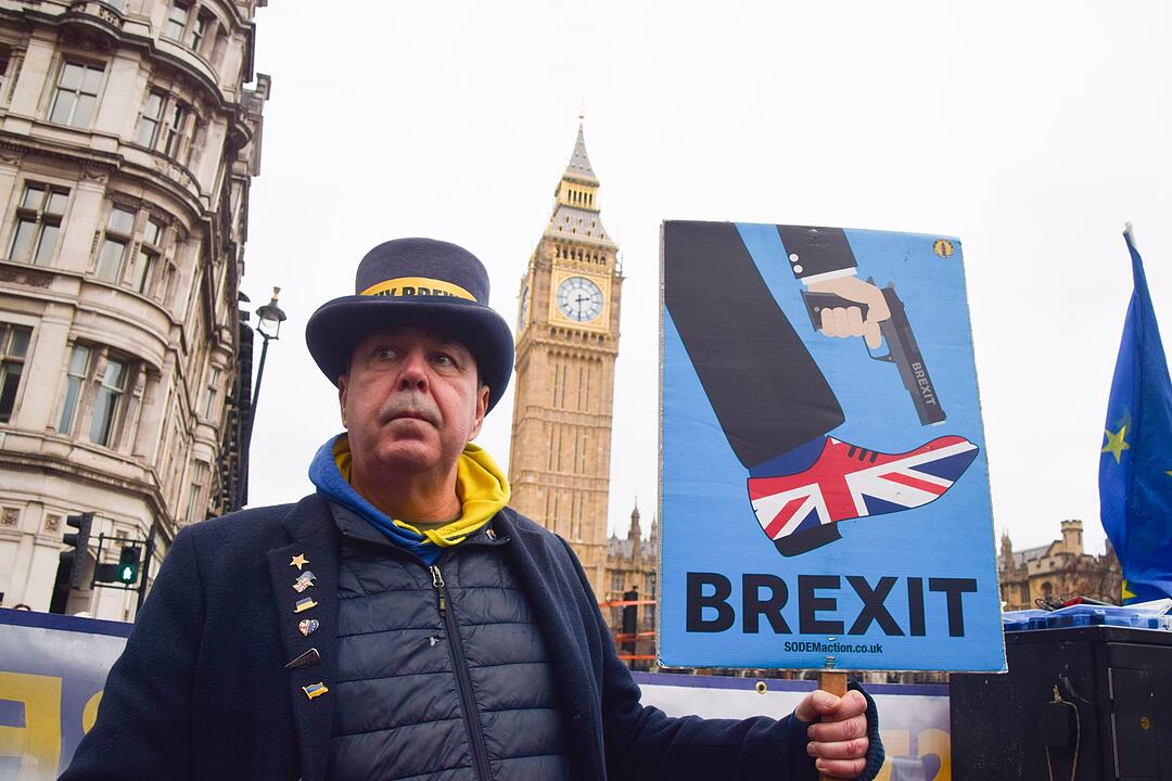 Pro-EU Anti-Brexit Protest in Westminster