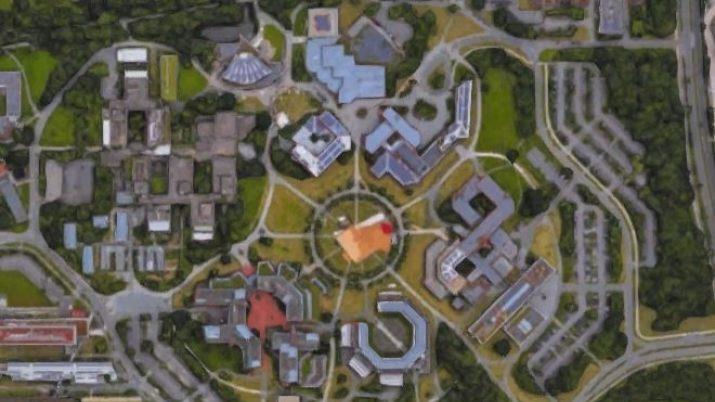 Wie gut kennst du dich in Bayreuth aus, wenn sich die Perspektive ändert? Aus diesem Blickwinkel sieht auf einmal alles ganz anders aus. Foto: Google earth