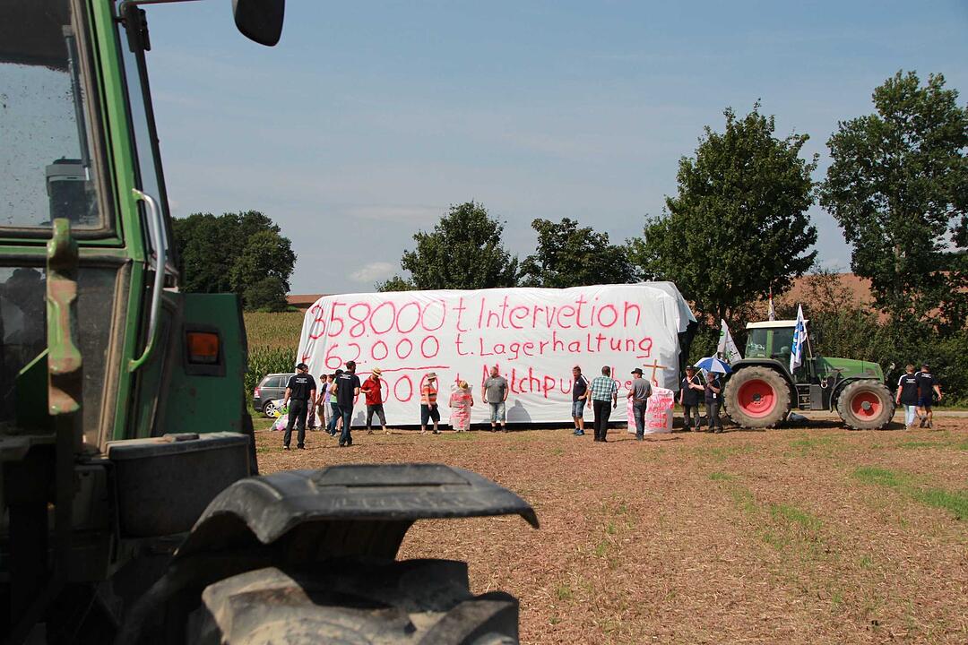 Bad Kissingen: Protest der Milchbauern