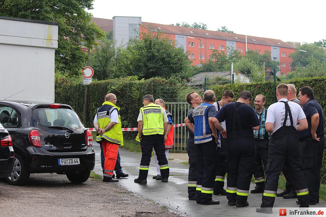 Koffer verpufft in Zirndorf