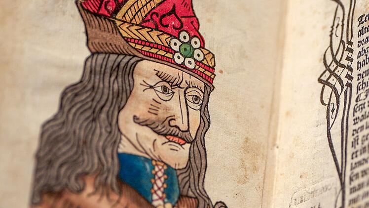 Eine Zeichnung in einer Handschrift der Bayerischen Staatsbibliothek aus M&uuml;nchen soll den Fr&uuml;sten Vlad zeigen.