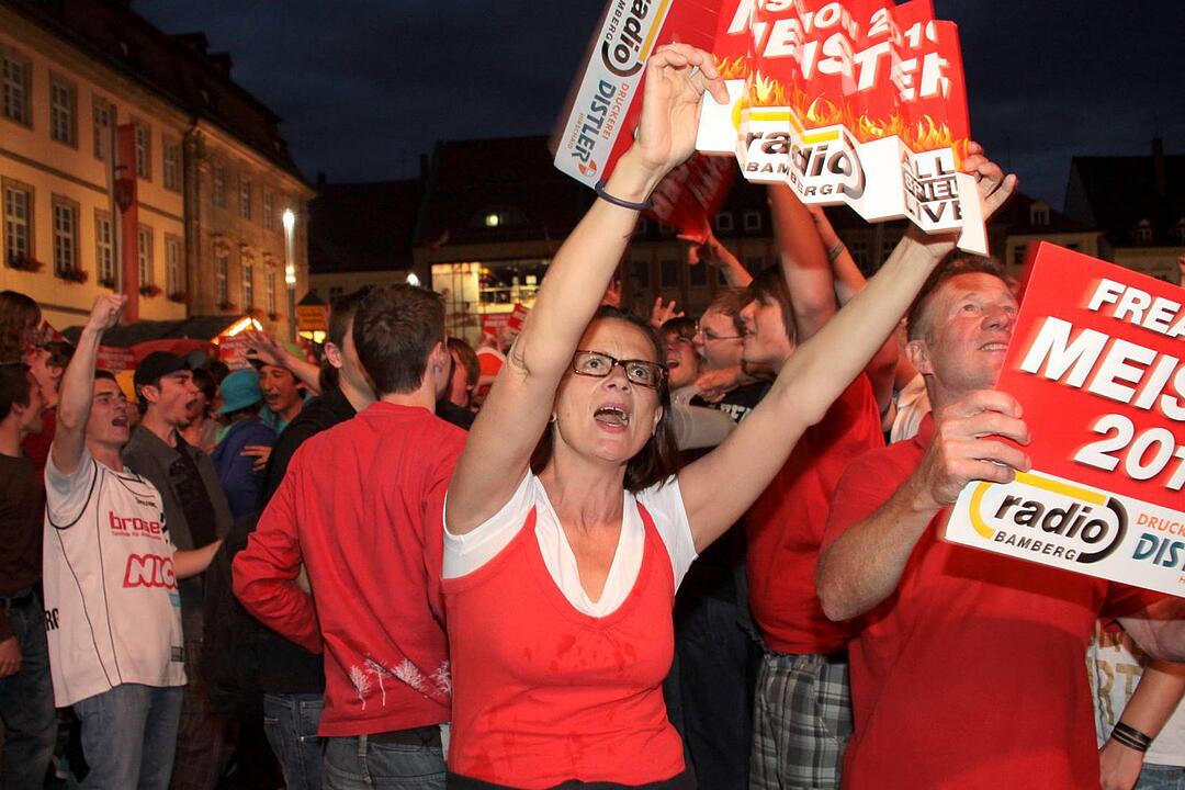 Meisterfeier Brose Baskets Bamberg Maxplatz