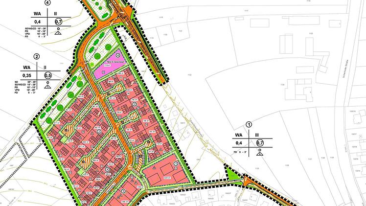 Der Stadtrat hat einen neuen Bebauungsplan "Westlich der Sailershäuser Straße" in Haßfurt mit 40 Bauplätzen aufgestellt.
