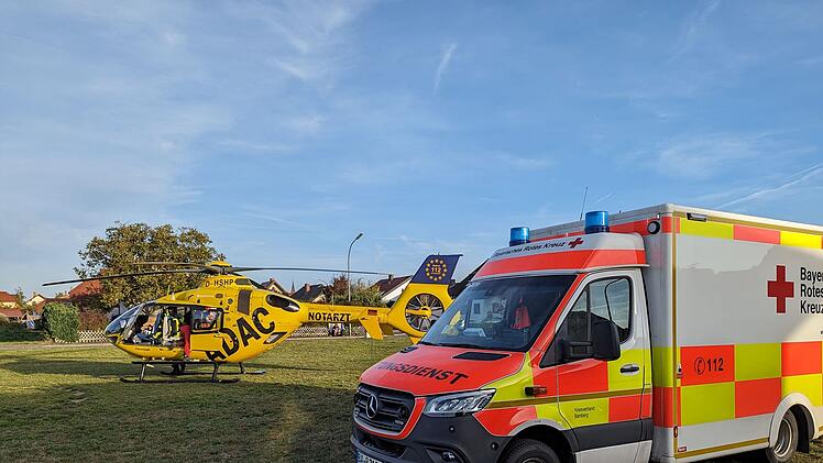 Oberhaid: Schrecklicher Unfall im Landkreis Bamberg: Person steht in Brand